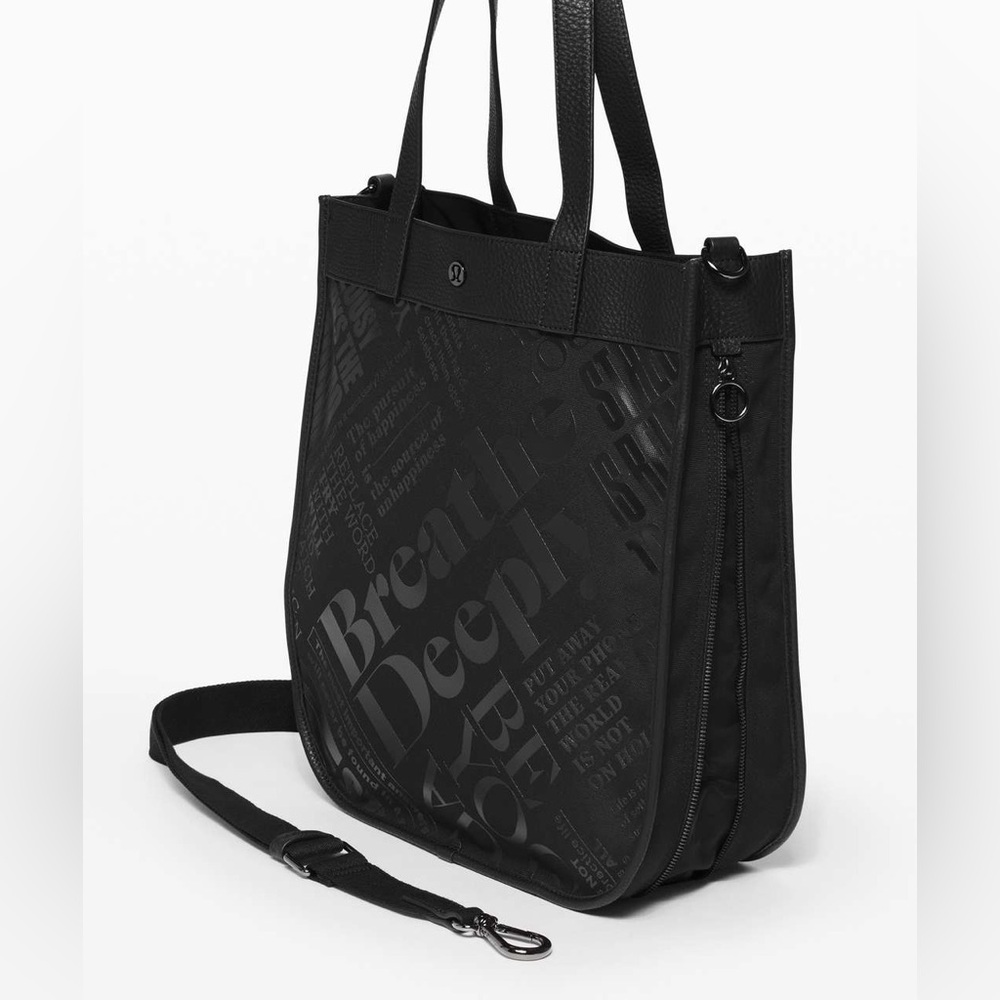 Lululemon Now and Always Tote *15L in Black /TRANSPARENT
